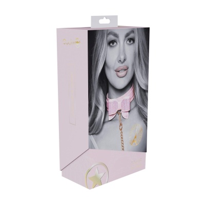 Paris Collection - Collar with Leash - Pink - 1 2