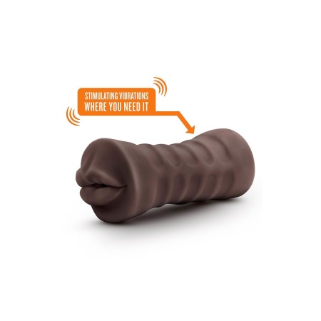 Stroker wibrujący Enlust Krystal z TPE X5® Plus, kanał otwarty z wbudowanym bulletem, 12,7 cm - 3