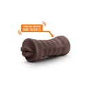 Stroker wibrujący Enlust Krystal z TPE X5® Plus, kanał otwarty z wbudowanym bulletem, 12,7 cm - 3