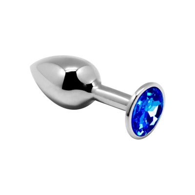 Mini Metal Butt Plug M blue - 1