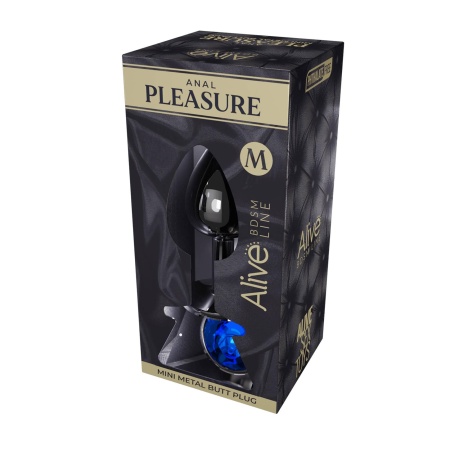 Mini Metal Butt Plug M blue - 2