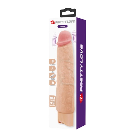 Realistyczny wibrator dildo Soren, 10 trybów wibracji, USB-C, TPE - 12