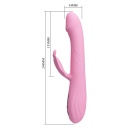 Wibrator króliczek Bella Pink BW-500110 z wyświetlaczem LED, 9 trybami wibracji i 4 trybami stymulacji tapping, długość 24 cm - 3