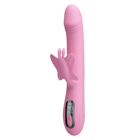 Wibrator króliczek Bella Pink BW-500110 z wyświetlaczem LED, 9 trybami wibracji i 4 trybami stymulacji tapping, długość 24 cm - 8