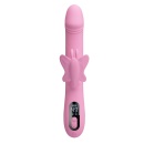 Wibrator króliczek Bella Pink BW-500110 z wyświetlaczem LED, 9 trybami wibracji i 4 trybami stymulacji tapping, długość 24 cm - 9