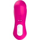 Stymulator silicone 2*9 vibration function Rose Red - 2