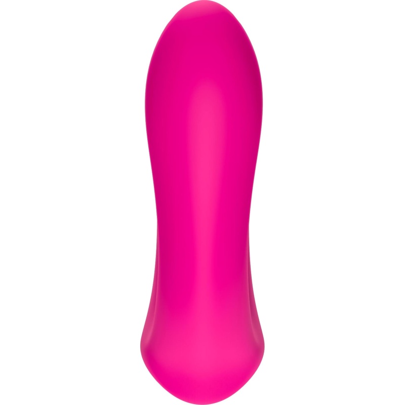 Stymulator silicone 2*9 vibration function Rose Red - 3