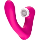 Stymulator silicone 2*9 vibration function Rose Red - 6