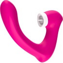Stymulator silicone 2*9 vibration function Rose Red - 7