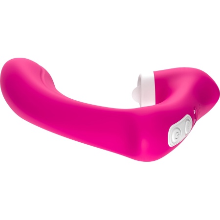 Stymulator silicone 2*9 vibration function Rose Red - 8