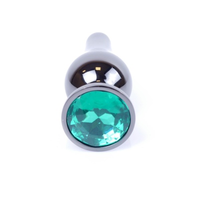 MyLove Toys - Jewellery Dark Silver BUTT PLUG- Green - 1