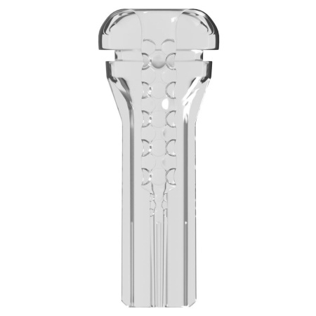 Masturbator ViewTube XXL See-Thru EZ-Grip LED z przezroczystą komorą, 27,3 cm - 5