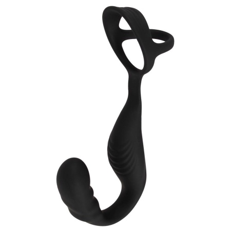 Pierścień erekcyjny z wibrującym stymulatorem prostaty Rebel RC Prostate - podwójny pierścień i stymulator krocza, 9,5 cm - 3