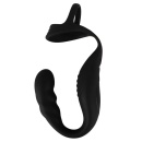 Pierścień erekcyjny z wibrującym stymulatorem prostaty Rebel RC Prostate - podwójny pierścień i stymulator krocza, 9,5 cm - 4
