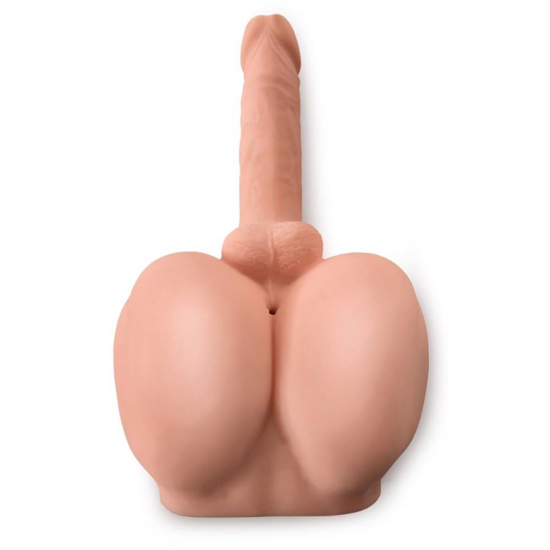 Masturbator PDX DT Interactive Bad Boy z głośnikiem hi-fi, wibracją i kanałem nubby, 12 cm - 3