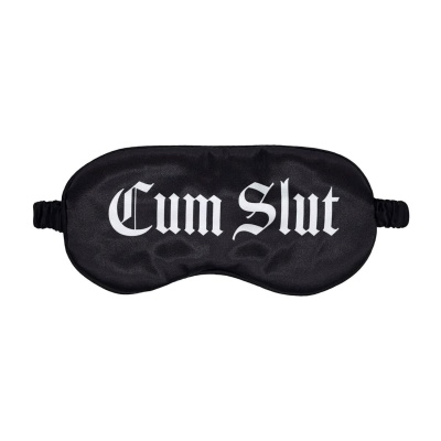 Cum Slut - Printed Satin Mask - 1