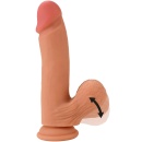 Dildo z przyssawką Inferno z płynnego silikonu medycznego, 19 cm - 1