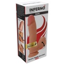 Dildo z przyssawką Inferno z płynnego silikonu medycznego, 19 cm - 2