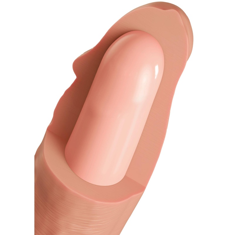 Dildo z przyssawką Inferno z płynnego silikonu medycznego, 19 cm - 8