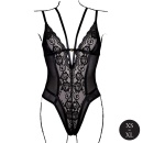 Wireless Lace Bodysuit with Adjustable Sliders - One Size - Black - 5