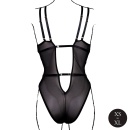 Wireless Lace Bodysuit with Adjustable Sliders - One Size - Black - 6