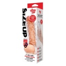 SIZE UP CLEAR VIEW STUDDED PENIS EXTENDER WITH BALL LOOP - 1
