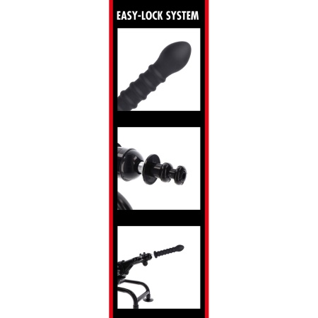 Dildo Easy-Lock żebrowane 19 cm - 5