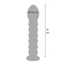 Dildo Easy-Lock żebrowane 19 cm - 6