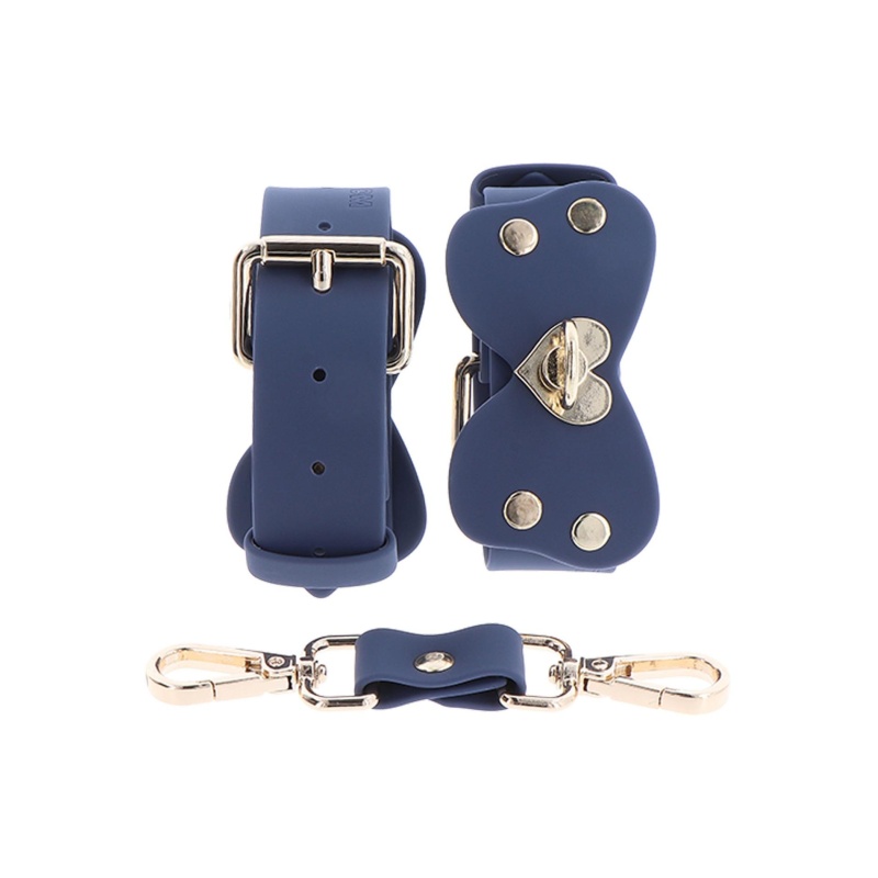 Silicone Wrist Cufs Set Blue - 5