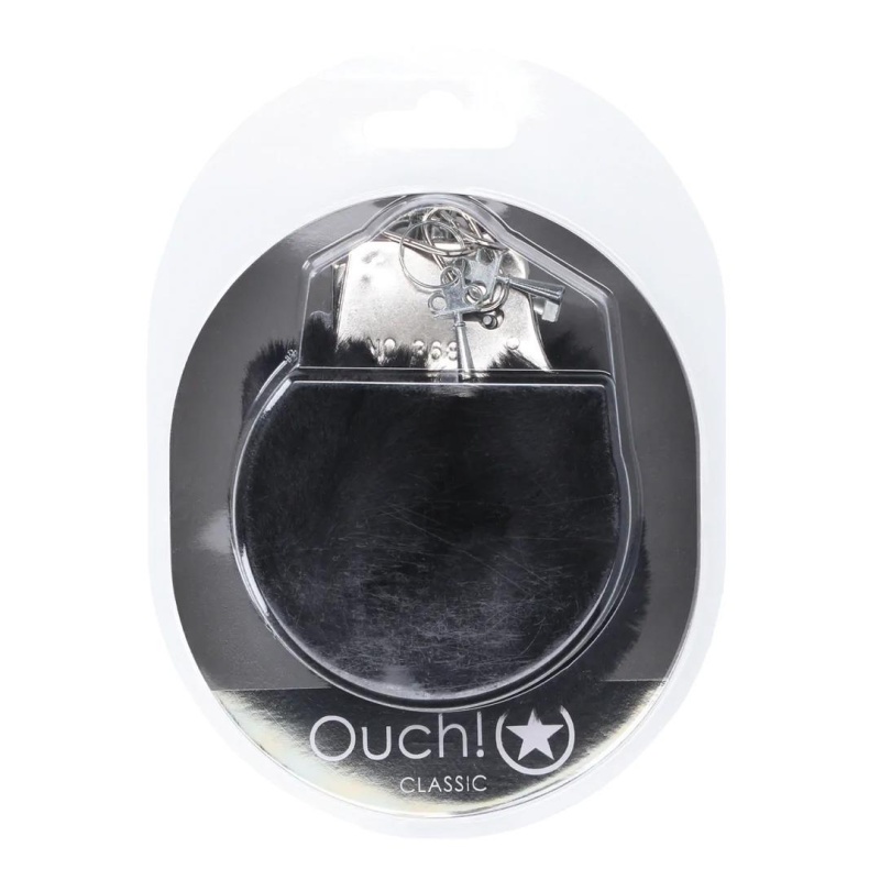 Classic Fluffy Handcuffs - Black - 2