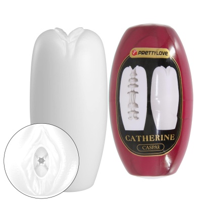 Masturbator Catherine Caspar z elastyczną nakładką TPR (8,5 cm) - 1
