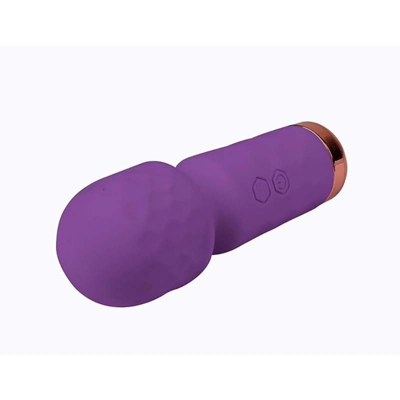 Mini różdżka do masażu Eros – 10 trybów wibracji, silikon medyczny, 11,5 × 4,5 cm - 3
