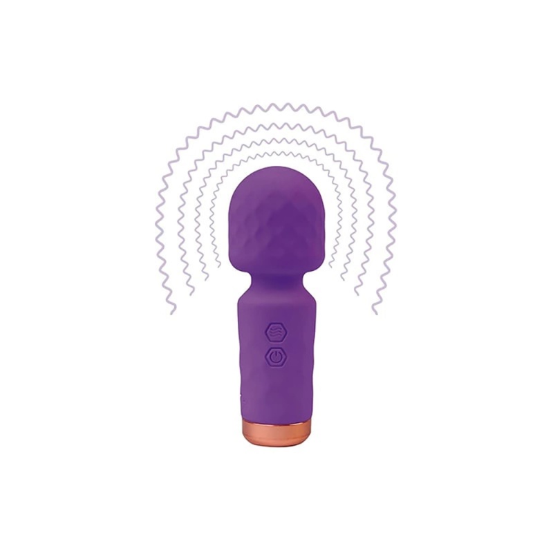 Mini różdżka do masażu Eros – 10 trybów wibracji, silikon medyczny, 11,5 × 4,5 cm - 4