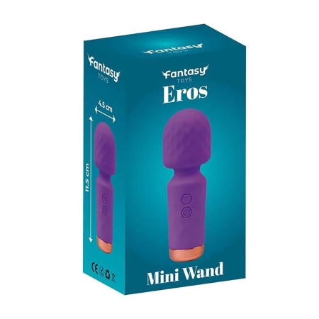 Mini różdżka do masażu Eros – 10 trybów wibracji, silikon medyczny, 11,5 × 4,5 cm - 5