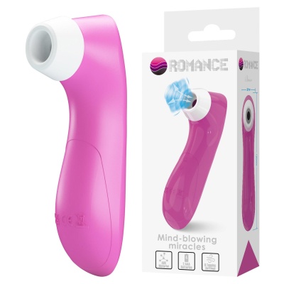 Stymulator powietrzny łechtaczki Breeze Pink - bezdotykowa komora stymulacyjna, 8 trybów, wymiary 3,8 × 12,5 cm - 1