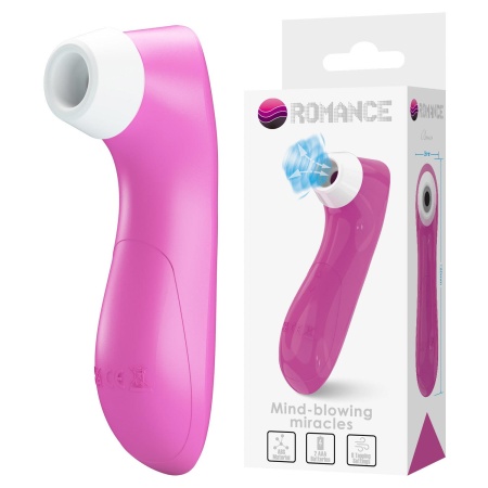 Stymulator powietrzny łechtaczki Breeze Pink - bezdotykowa komora stymulacyjna, 8 trybów, wymiary 3,8 × 12,5 cm - 1