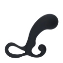 Bulb with Loop Silicone Prostate Massager - M - Black - 1