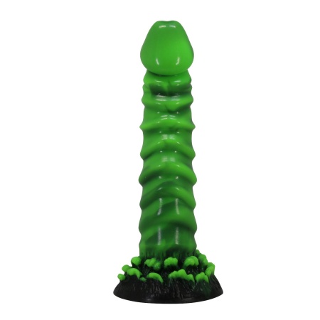 Dildo silikonowe Power Monsters Manticore z pofalowaną teksturą, 23 cm - 3