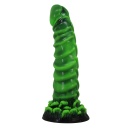 Dildo silikonowe Power Monsters Manticore z pofalowaną teksturą, 23 cm - 4