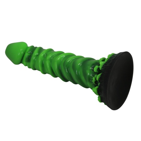 Dildo silikonowe Power Monsters Manticore z pofalowaną teksturą, 23 cm - 6