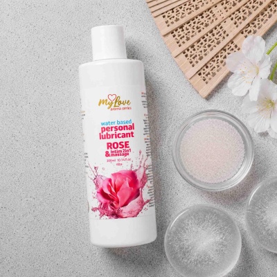 Wodny żel intymny i do masażu 2w1 Róża 300 ml - 1 2