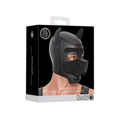 Neoprene Puppy Mask - Black - 1
