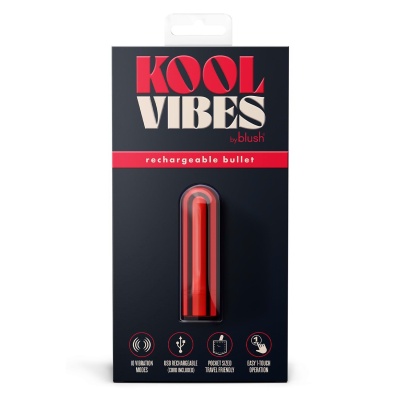 Wibrator mini bullet Cherry - ładowanie USB, długość 6,3 cm - 1