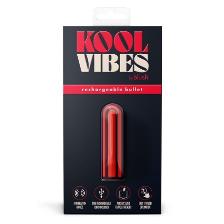 Wibrator mini bullet Cherry - ładowanie USB, długość 6,3 cm - 1