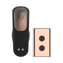 Wibrator do noszenia Rosy Gold Model Black - silikon medyczny, stymulacja wewnętrzna i zewnętrzna, 9 × 3 cm - 3