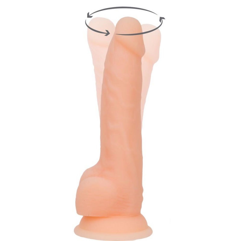 Wibrator NA 8 Rotating & Vibrating Dong – obrotowa żołądź, wibrujący wał, 20,3 cm - 2