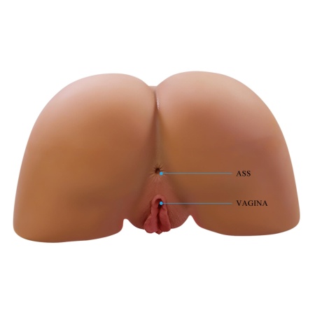 Masturbator Ilana z realistyczną miednicą TPE - 35×25×20 cm - 4