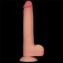 Dildo Sliding Skin Dual Layer 22 cm w kolorze cielistym - 8