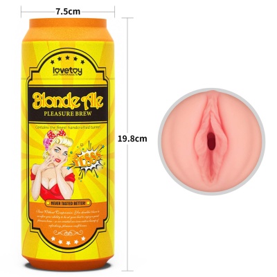 Masturbator Pleasure Brew Blond Ale 19.6 cm Żółty - 1 2