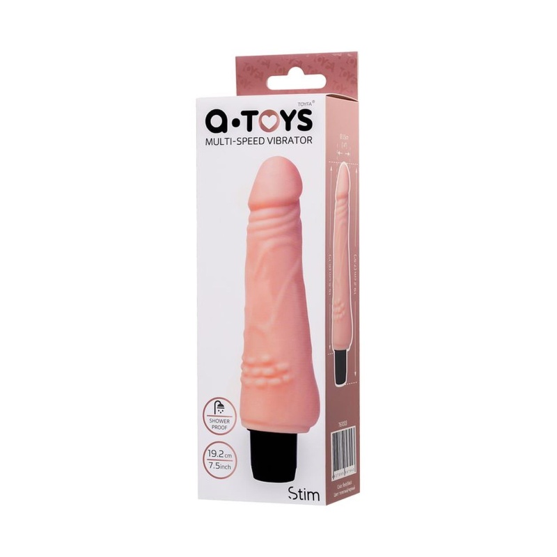 Wibrator Realistic Multi-Speed TPE 15,5 cm z regulacją pokrętłem - 7